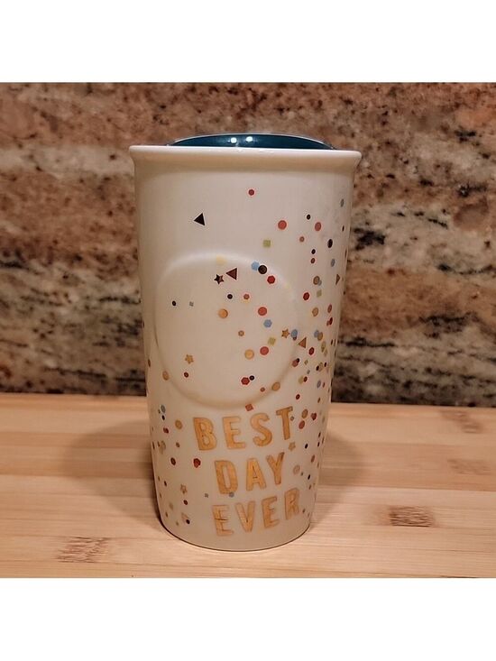 Starbucks Other - Starbucks Best Day Ever Dot Collection 10 oz Tumbler Mug